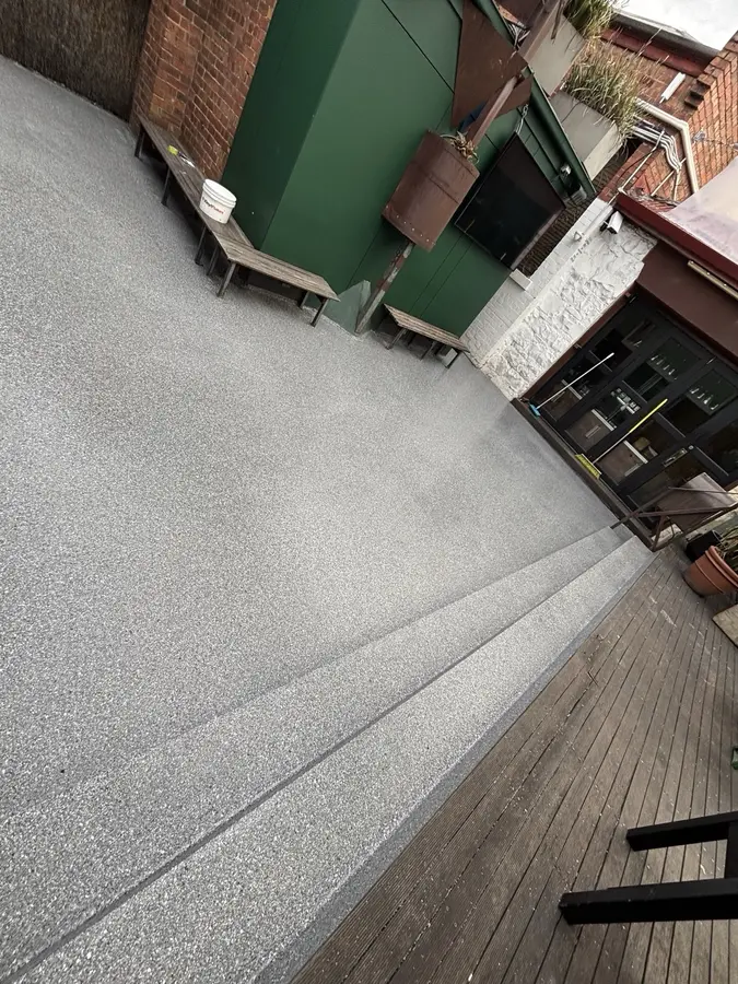 Hybrid stone epoxy by Taylor Epoxy Flooring